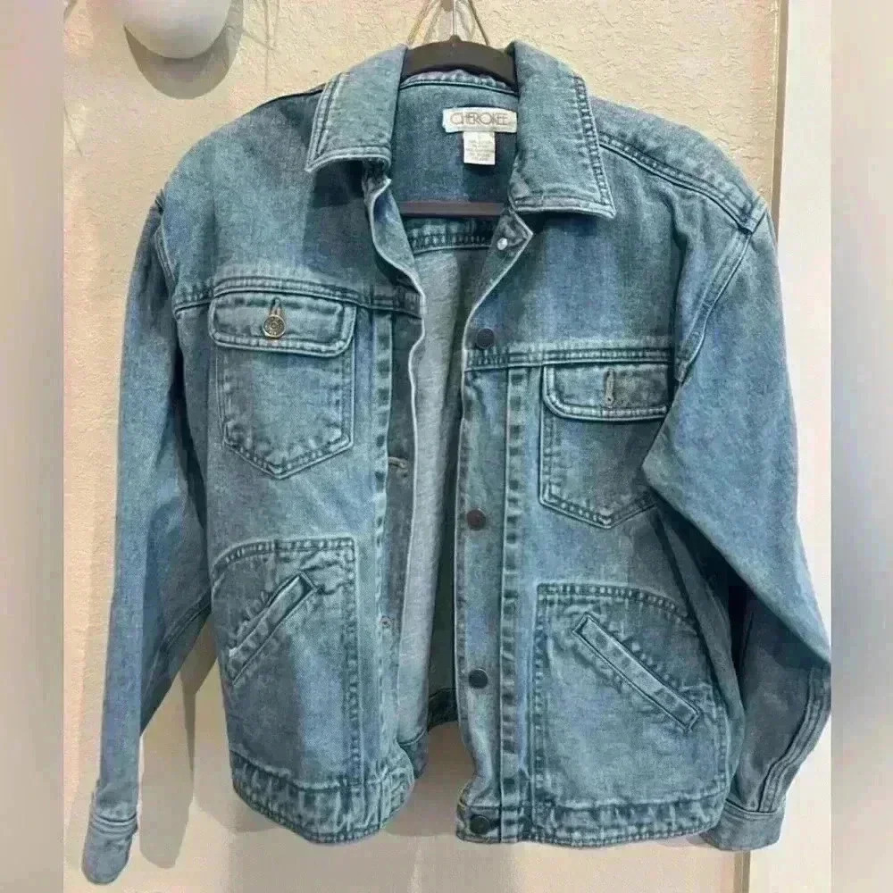 CHEROKEE UNISEX DENIM JEAN JACKET- SIZE Small